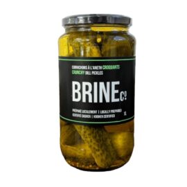 Crunchy dill pickles
