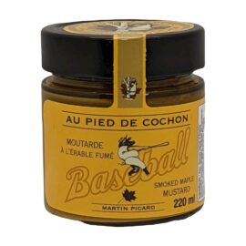 Smoked maple baseball mustard