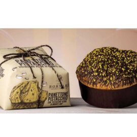 Panetonne filled with Pistachio cream