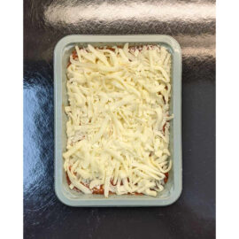 Homemade lasagna with meat sauce