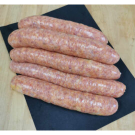 Mango-habanero sausages